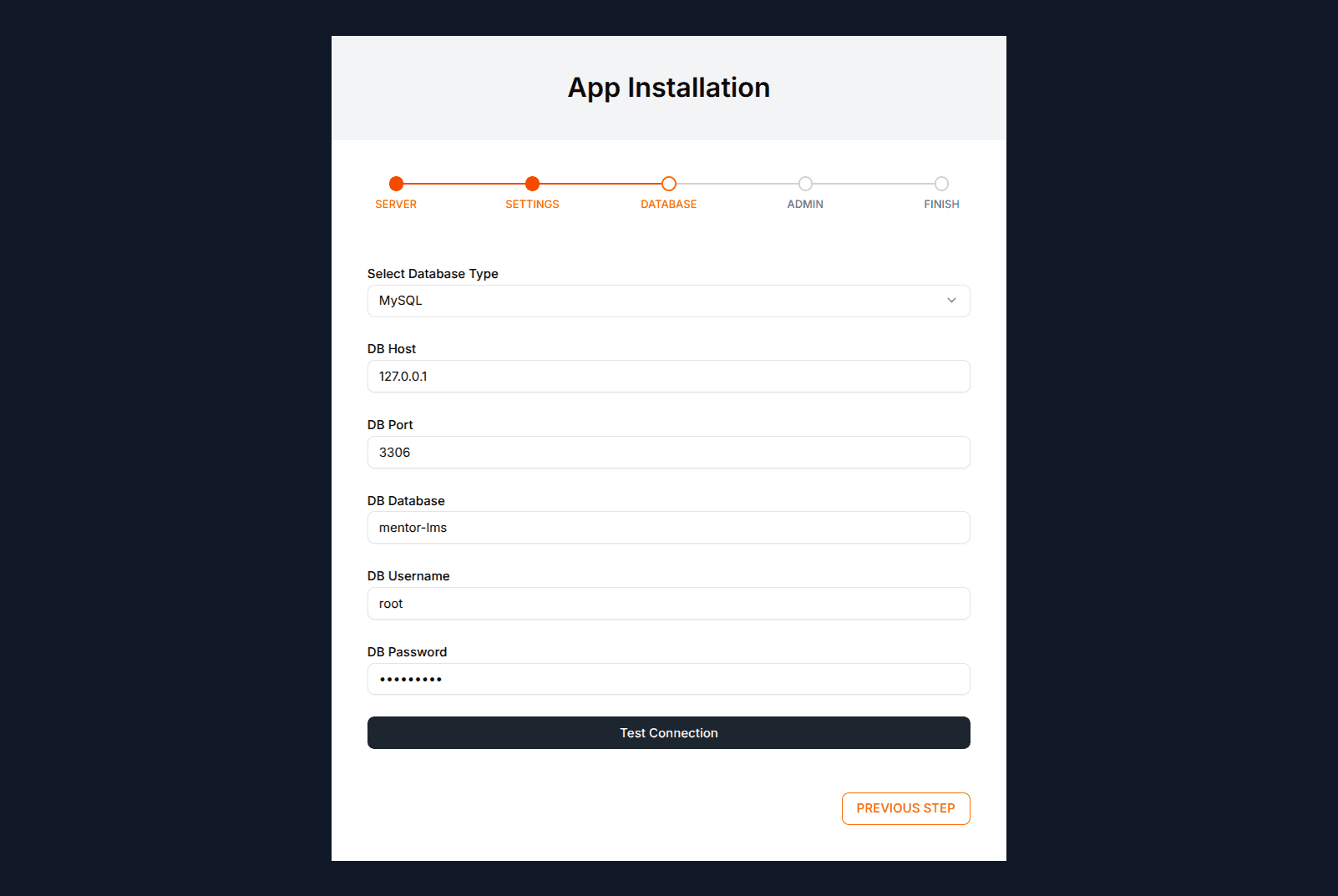 Application Settings